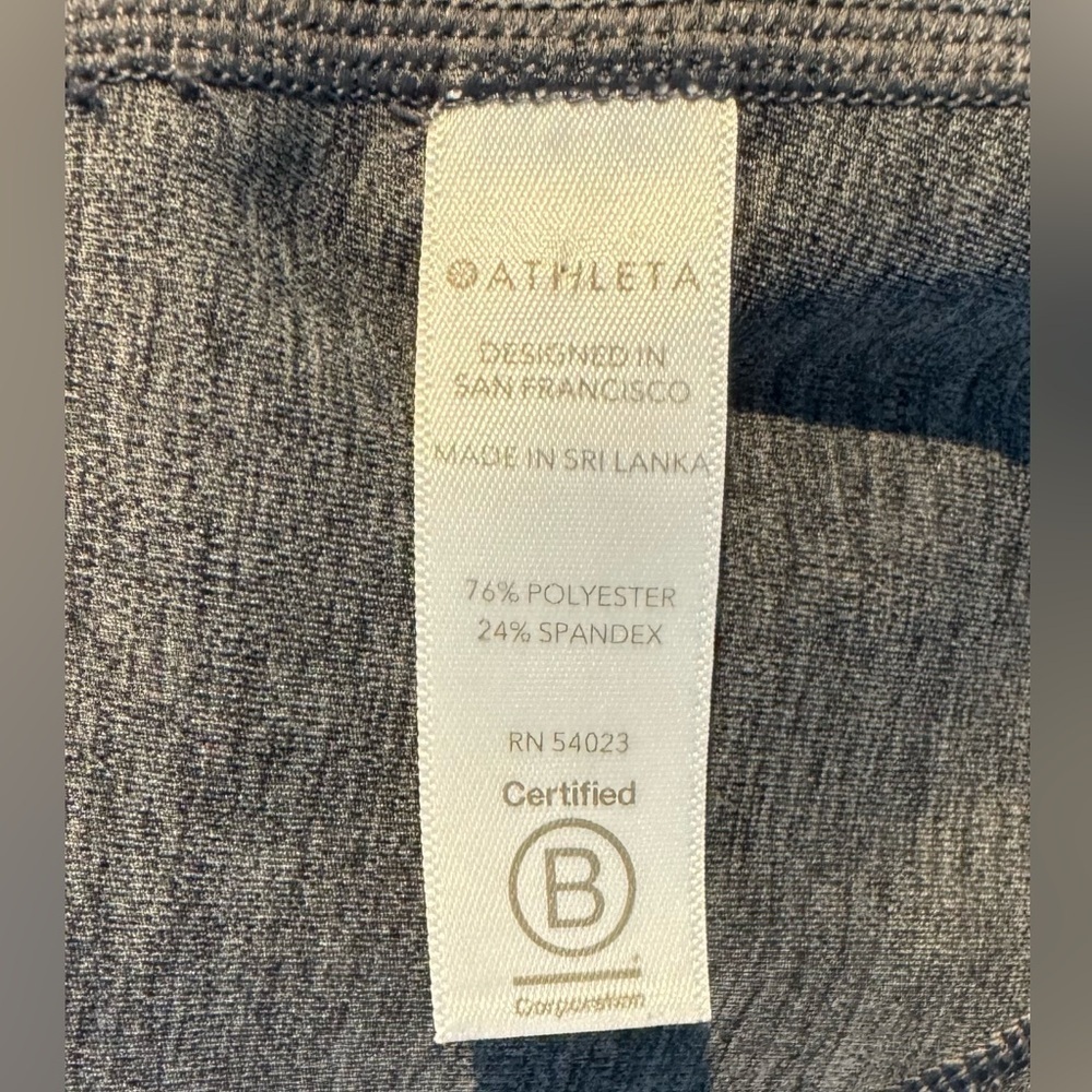 Athleta Ultimate Stash Pocket Capri Leggings Supersonic Gray Womens Size XS - Picture 8 of 8